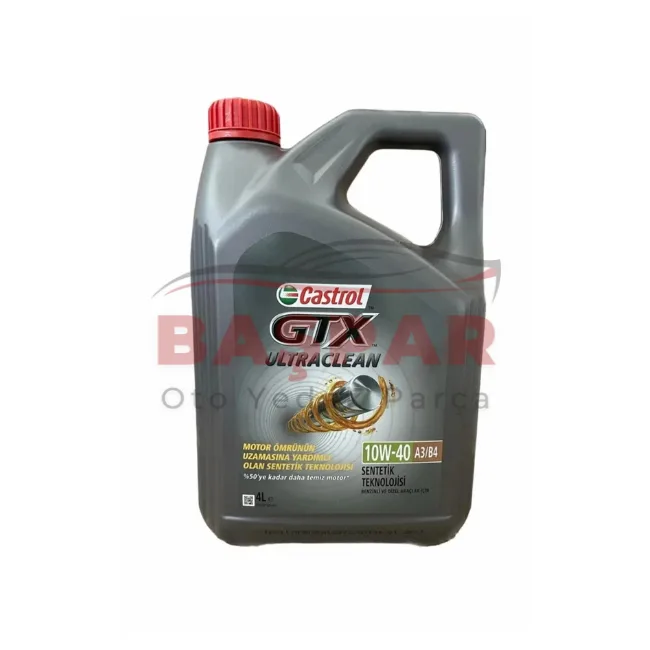 CASTROL GTX ULTRACLEAN 10W-40 A3B4 4 LİTRE MOTOR YAĞI